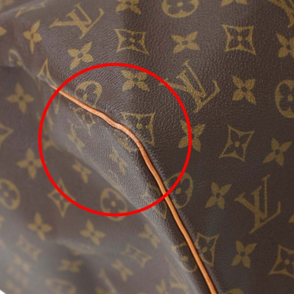 LOUIS VUITTON Authentic Brown Monogram Canvas Keepall 55 Boston Bag - Picture 9 of 15